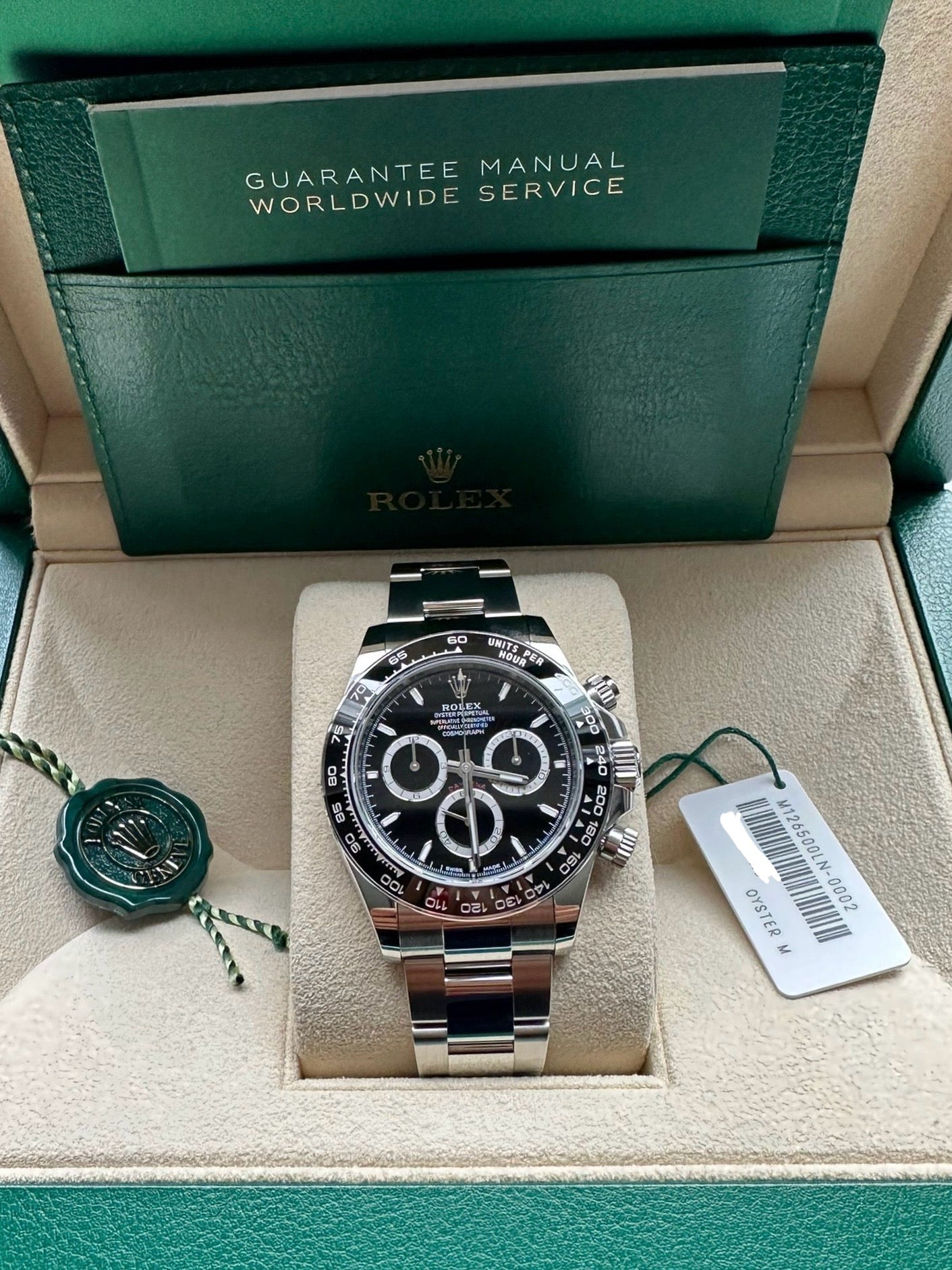 Rolex Daytona Black Dial New Release 126500LN 2023 New Full Set