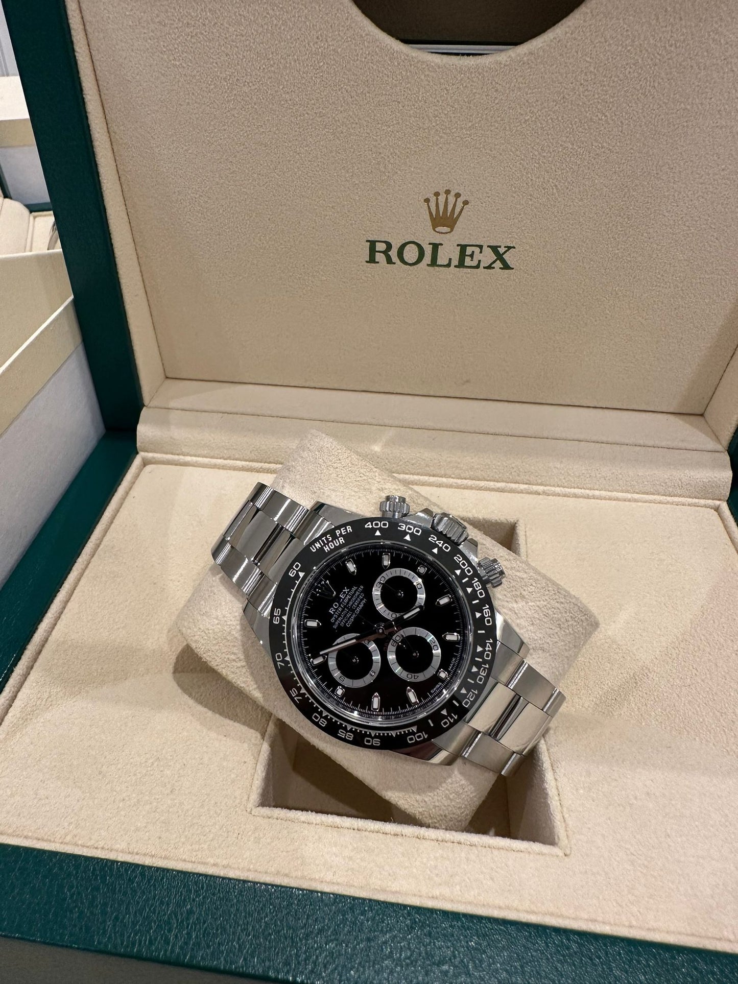 Rolex Daytona Black Dial Ceramic Bezel 2023 New Full Set 116500LN