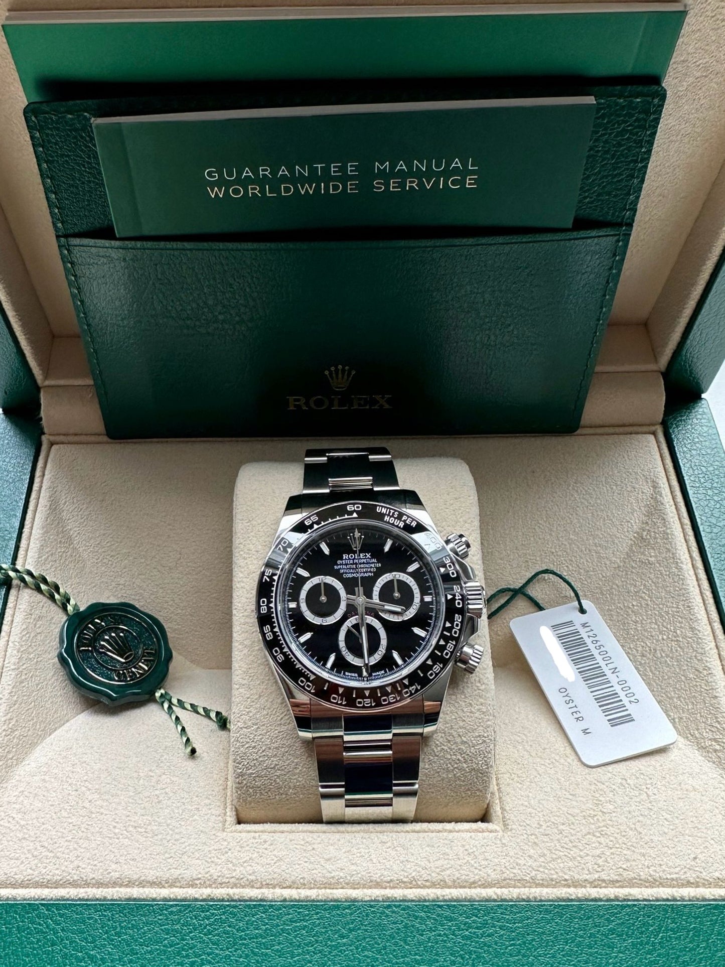 Rolex Daytona Black Dial New Release 126500LN 2023 New Full Set