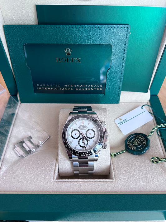 Rolex Cosmograph Daytona Panda, White Dial, 2024, New Ref 126500LN