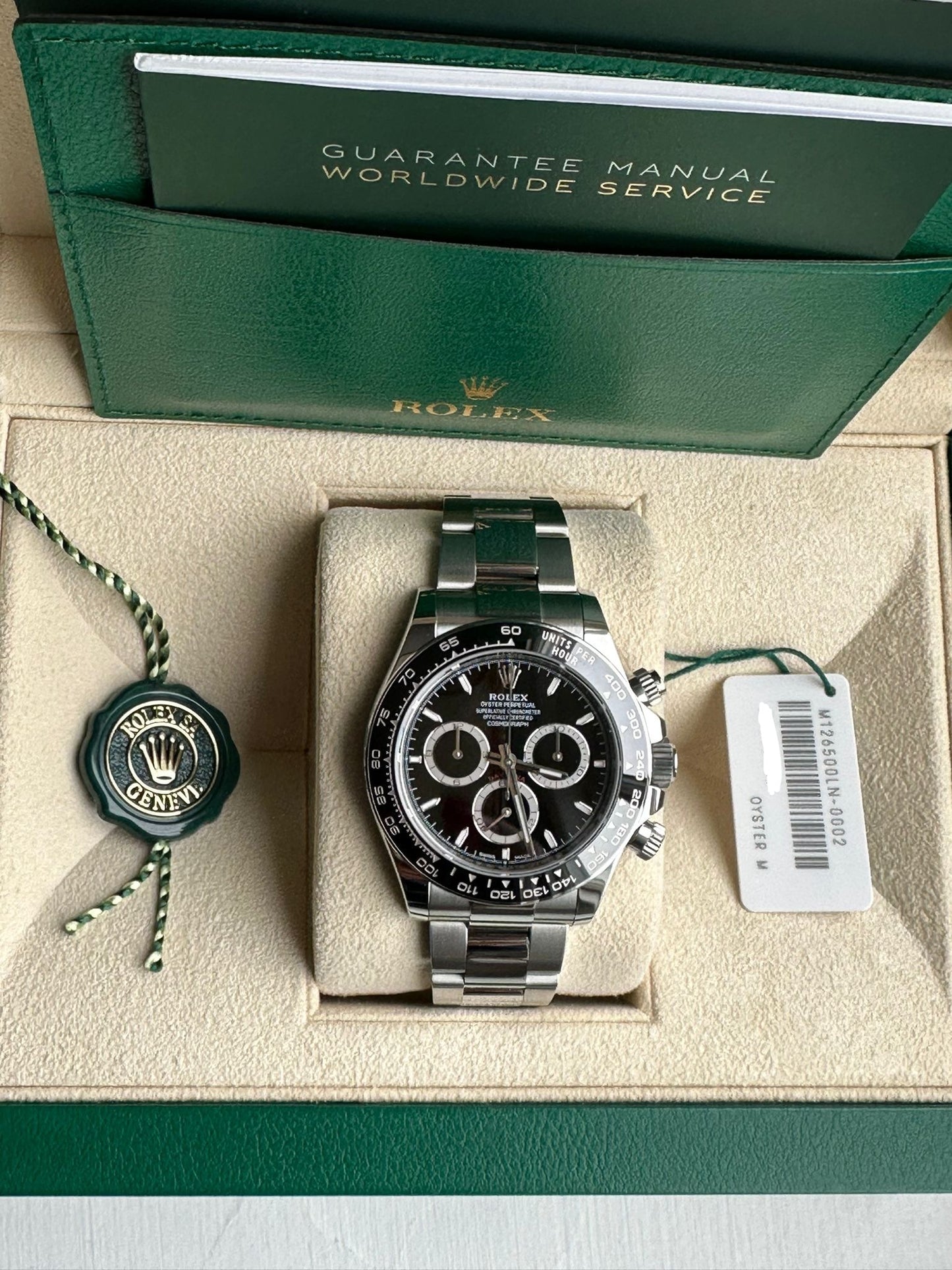 Rolex Daytona Black Dial New Release 126500LN 2023 New Full Set