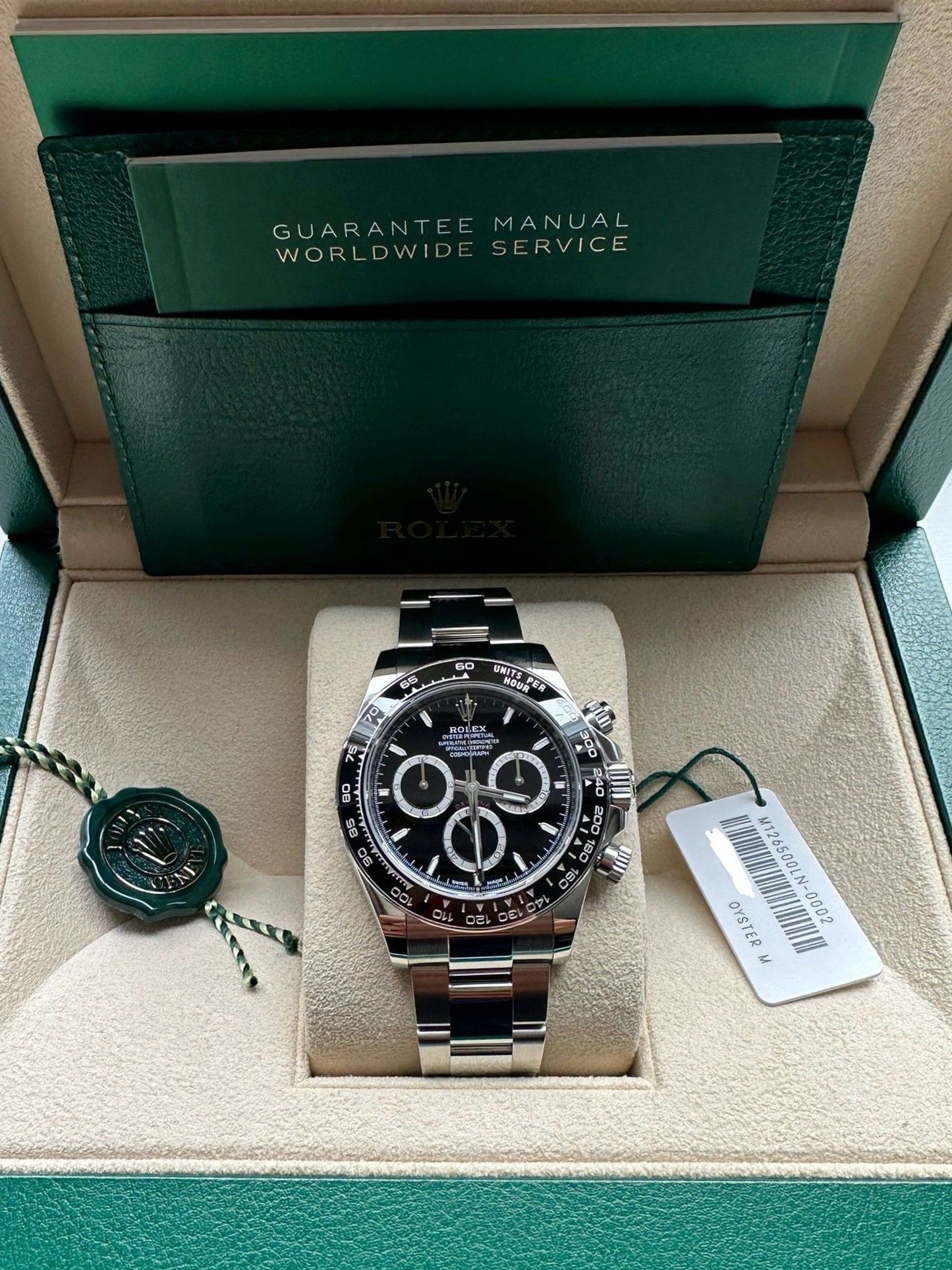 Rolex Daytona Black Dial New Release 126500LN 2023 New Full Set