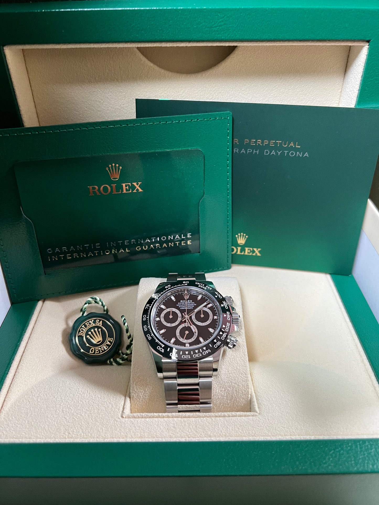 Rolex Daytona Black Dial Ceramic Bezel 2023 New Full Set 116500LN