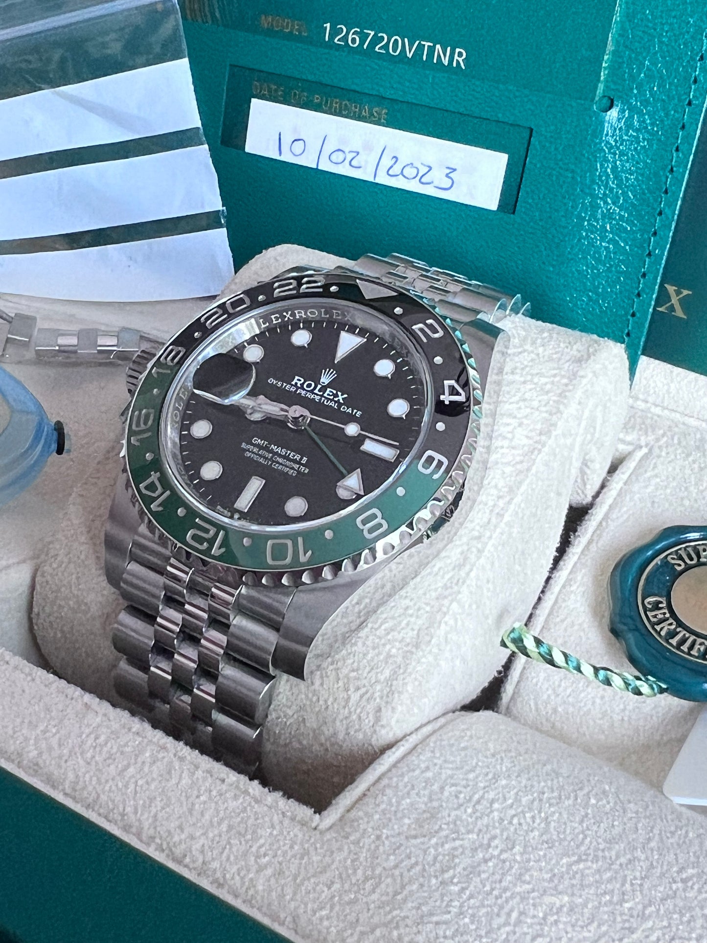 Rolex GMT-Master II Sprite Jubilee 2023, Jubilee 126720VTNR, Mint Like New