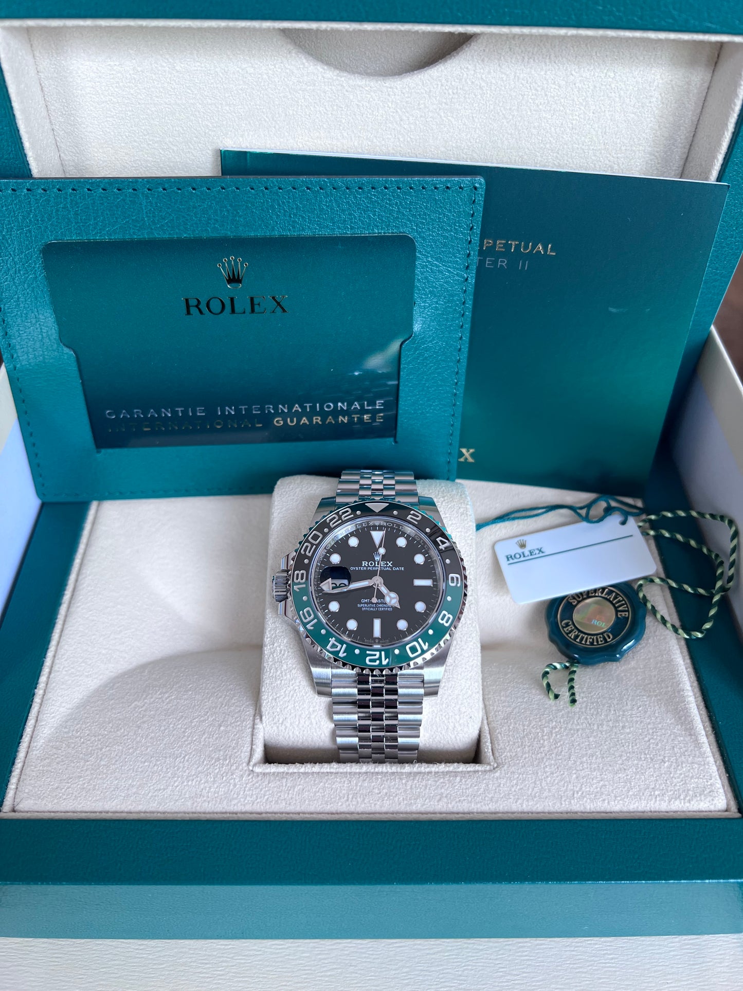 Rolex GMT-Master II Sprite Jubilee, 2024, New, Full Set 126720VTNR
