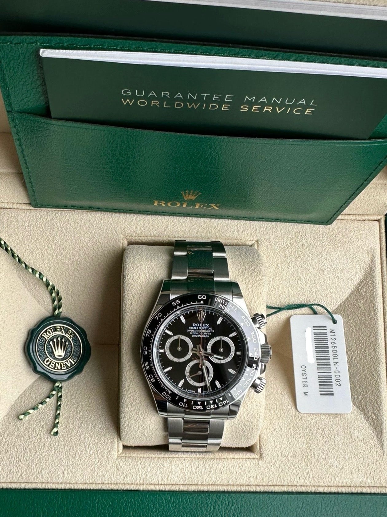 Rolex Daytona Black Dial New Release 126500LN 2023 New Full Set