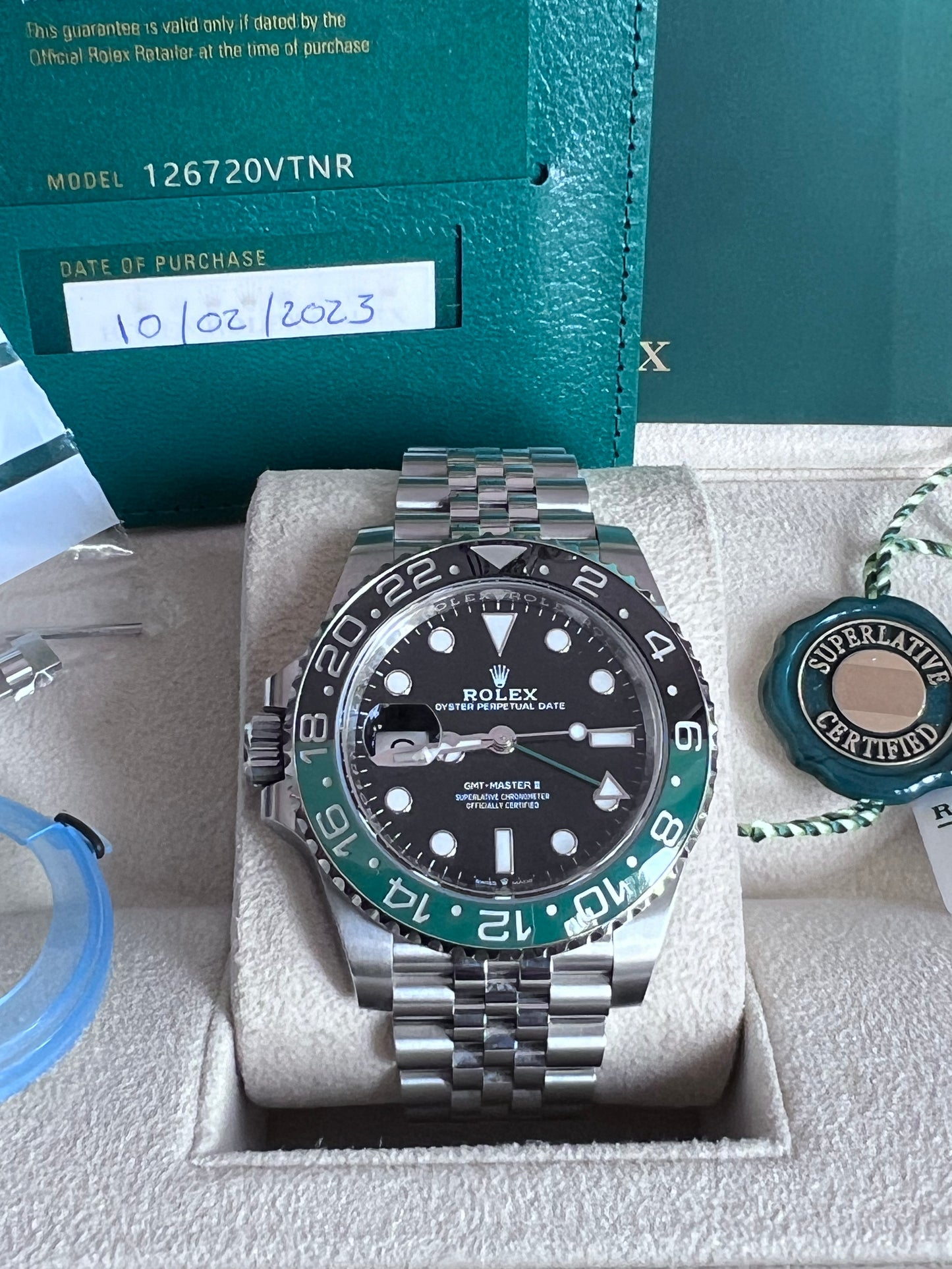 Rolex GMT-Master II Sprite Jubilee 2023, Jubilee 126720VTNR, Mint Like New