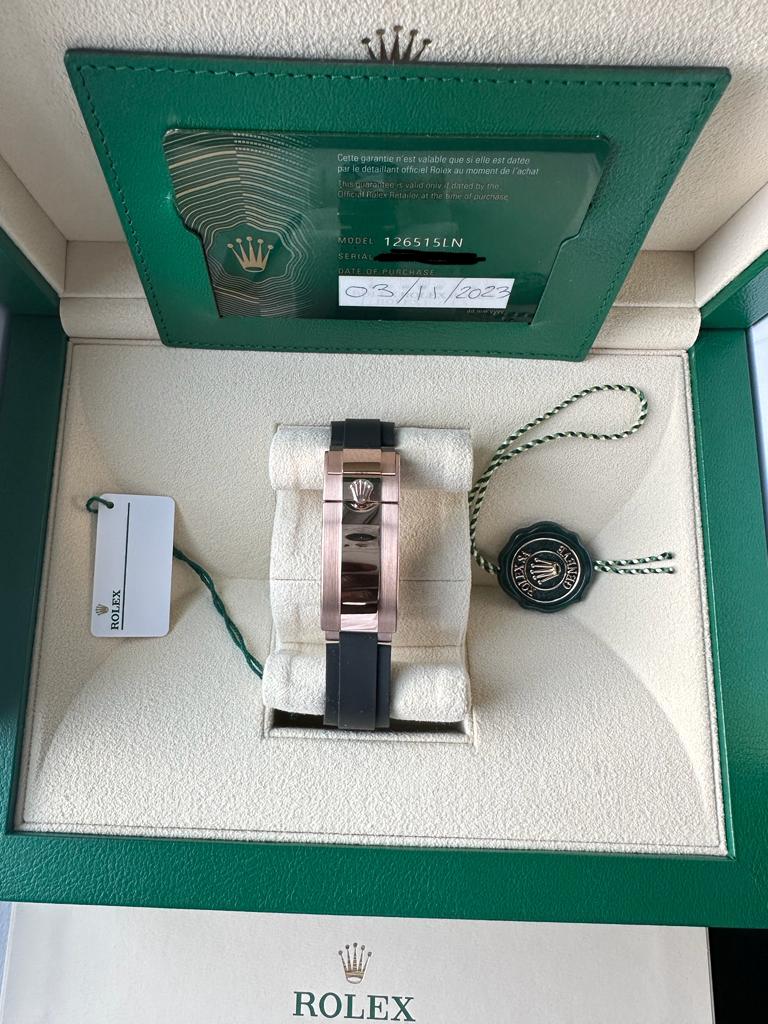 Rolex Daytona Oysterflex Rose Gold Diamond Dot 2023 126515LN New Reference