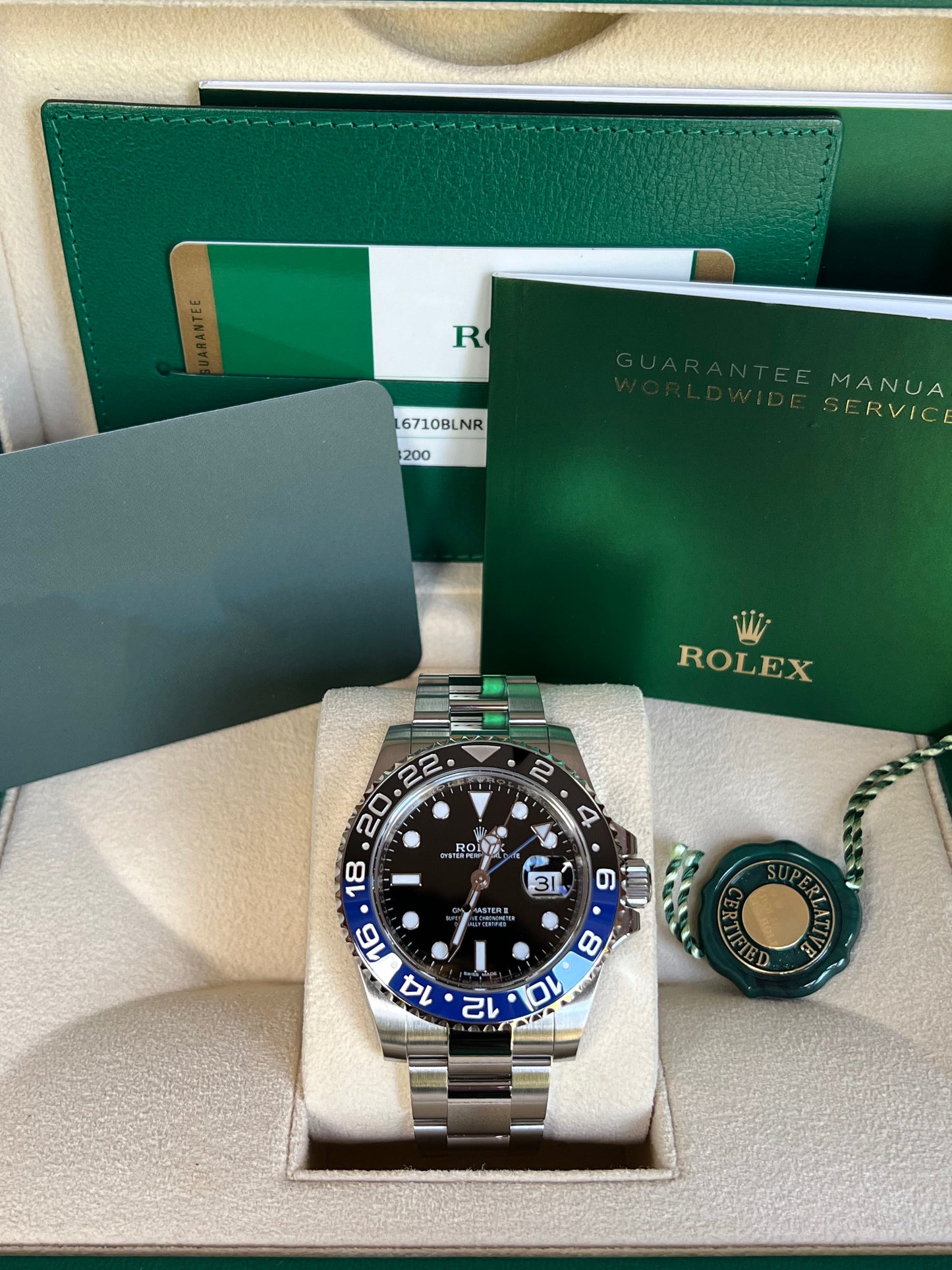 Rolex GMT-Master II Batman 116710BLNR 2015