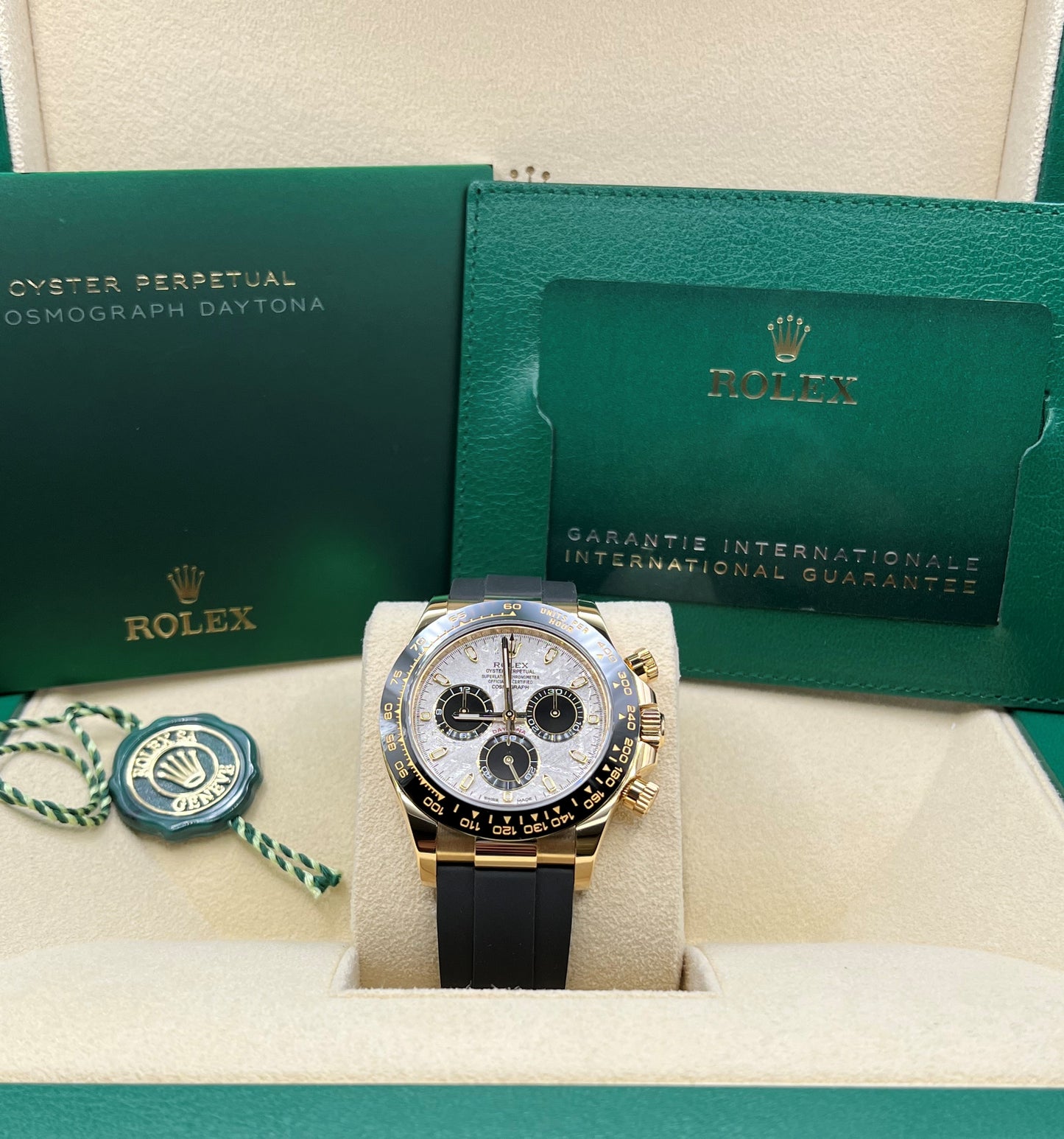 Rolex Daytona Oysterflex Yellow Gold Meteorite Dial 116518LN 2023