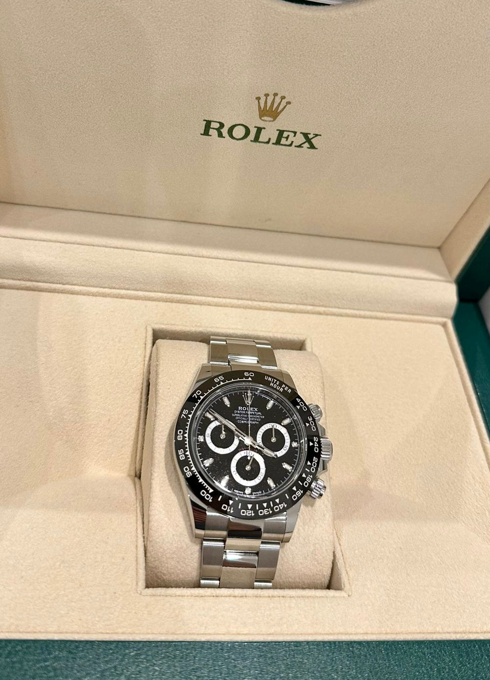 Rolex Daytona Black Dial Ceramic Bezel 2023 New Full Set 116500LN