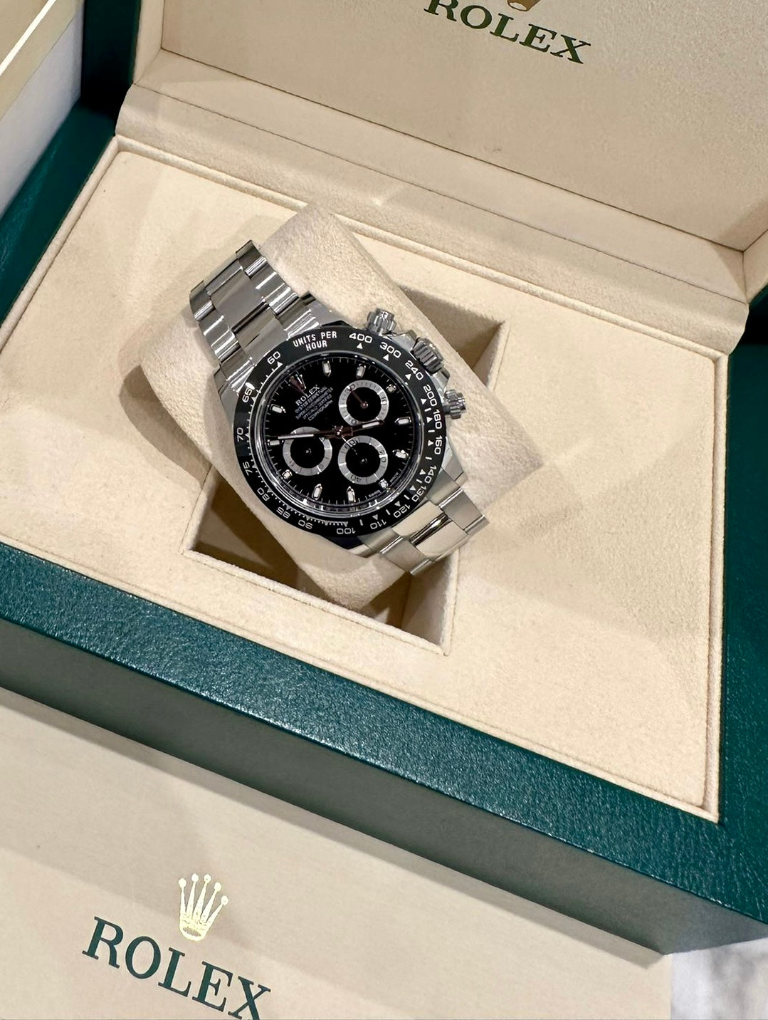 Rolex Daytona Black Dial Ceramic Bezel 2023 New Full Set 116500LN