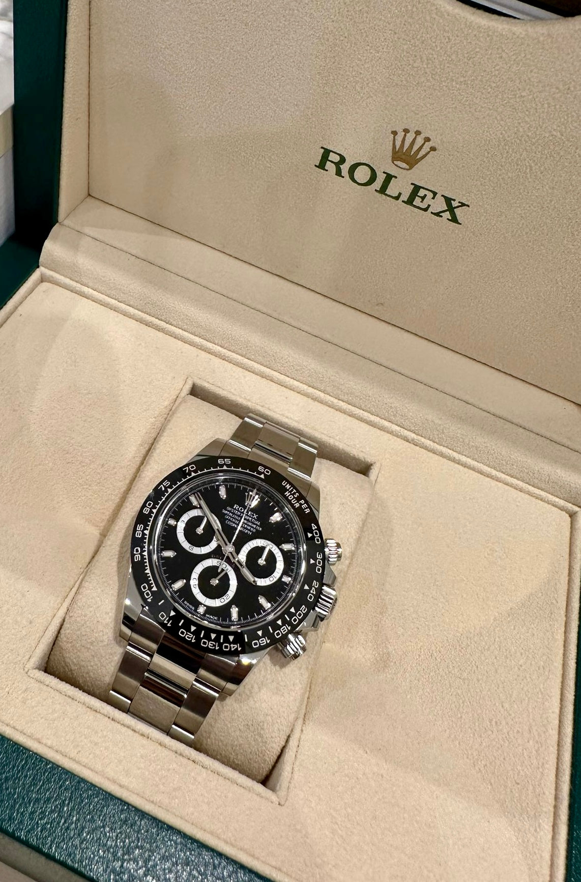 Rolex Daytona Black Dial Ceramic Bezel 2023 New Full Set 116500LN